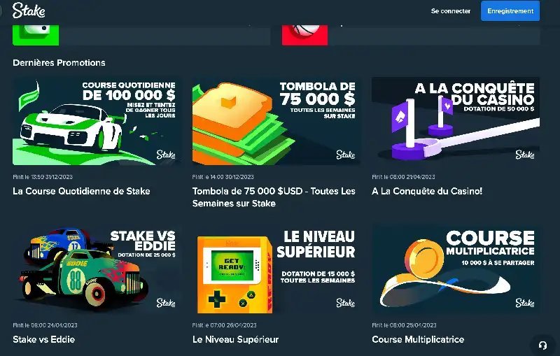 Présentation de stake casino bonus